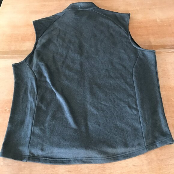 PGA Tour Puffer Vest Jacket Men XXL Black Full Zip Water Resistant Zip Pocket - Picture 2 of 11